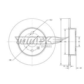 Bremsscheibe von TOMEX brakes