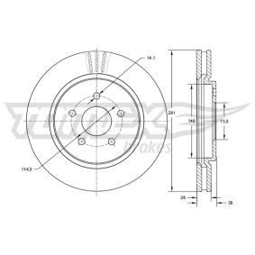 Acquista Disco freno da TOMEX brakes TX 72-16 a buon mercato per soli 44,17 €