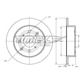 Acquista Disco freno da TOMEX brakes TX 72-18 a buon mercato per soli 26,92 €