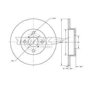 Bremsscheibe TX 72-29 für SUZUKI