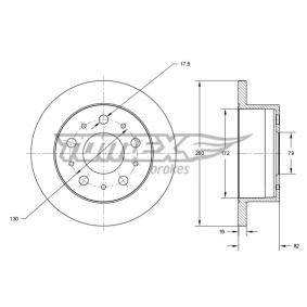 Acquista Disco freno da TOMEX brakes TX 72-35 a buon mercato per soli 81,99 €