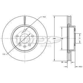 Bremsscheibe TX 72-53 für DAEWOO