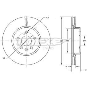 Acquista Disco freno da TOMEX brakes TX 72-55 a buon mercato per soli 77,58 €