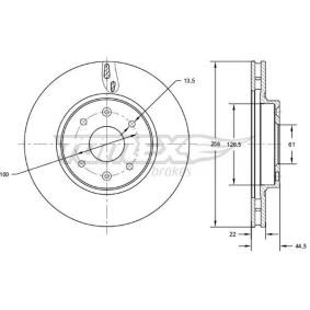 Acquista Disco freno da TOMEX brakes TX 72-60 a buon mercato per soli 41,43 €