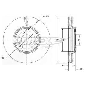 Acquista Disco freno da TOMEX brakes TX 72-82 a buon mercato per soli 30,46 €