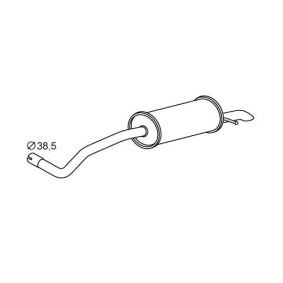Endschalldämpfer von VEGAZ für Rapid Spaceback (NH1) günstig online kaufen