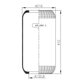 Acquista Soffietto, Sospensione pneumatica da NEOTEC AB445L a buon mercato per soli 37,06 €