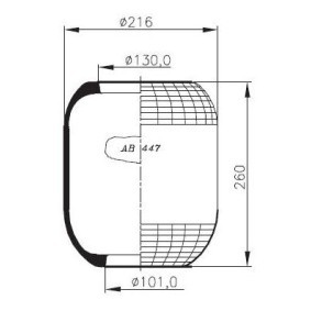 Acquista Soffietto, Sospensione pneumatica da NEOTEC AB447 a buon mercato per soli 38,77 €