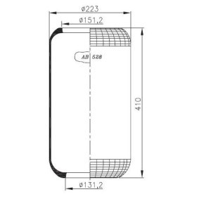 Acquista Soffietto, Sospensione pneumatica da NEOTEC AB528 a buon mercato per soli 43,67 €