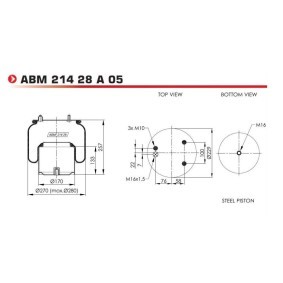 Federbalg, Luftfederung von NEOTEC ABM21428A05