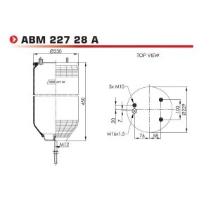 Federbalg, Luftfederung von NEOTEC ABM22728A