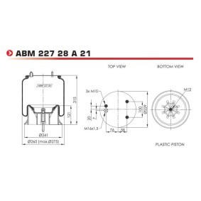 Federbalg, Luftfederung von NEOTEC ABM22728A21