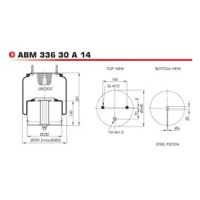 Acquista Soffietto, Sospensione pneumatica da NEOTEC ABM33630A14 a buon mercato per soli 120,22 €