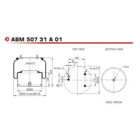 Federbalg, Luftfederung von NEOTEC ABM50731A01
