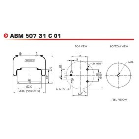 Federbalg, Luftfederung von NEOTEC ABM50731C01