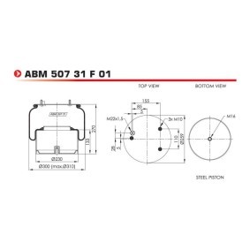 Federbalg, Luftfederung von NEOTEC ABM50731F01