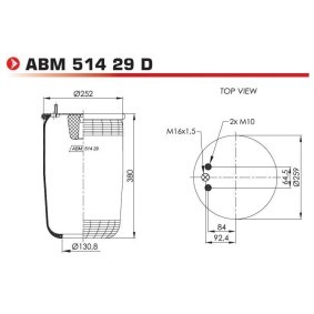 Federbalg, Luftfederung von NEOTEC ABM51429D