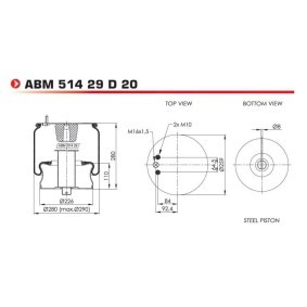 Acquista Soffietto, Sospensione pneumatica da NEOTEC ABM51429D20 a buon mercato per soli 131,18 €