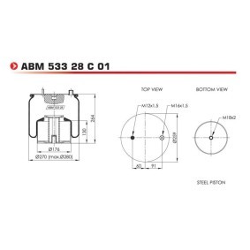 Acquista Soffietto, Sospensione pneumatica da NEOTEC ABM53328C01 a buon mercato per soli 109,74 €
