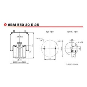 Acquista Soffietto, Sospensione pneumatica da NEOTEC ABM55030E25 a buon mercato per soli 132,90 €