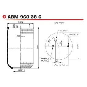 Acquista Soffietto, Sospensione pneumatica da NEOTEC ABM96038C a buon mercato per soli 100,34 €