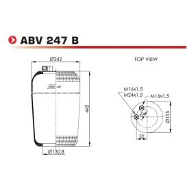 Acquista Soffietto, Sospensione pneumatica da NEOTEC ABV247B a buon mercato per soli 72,06 €