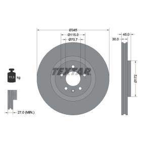 Acquista Disco freno da TEXTAR 92323705 a buon mercato per soli 133,80 €