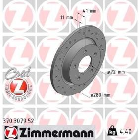 Bremsscheibe 370.3079.52 von ZIMMERMANN günstig für 63,71 € online kaufen