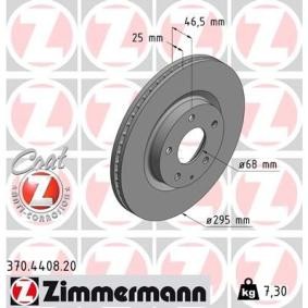 Bremsscheibe 370.4408.20 von ZIMMERMANN günstig für 70,34 € online kaufen