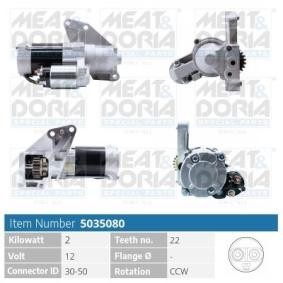 Köp Startmotor av MEAT & DORIA 5035080 till det låga priset 2270,07 kr
