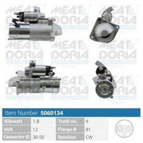 Köp Startmotor av MEAT & DORIA 5060134 till det låga priset 1924,91 kr