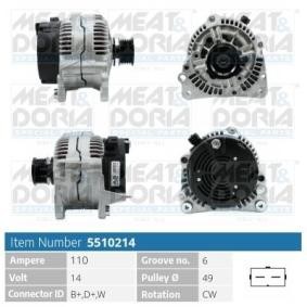 Lichtmaschine 5510214 von MEAT & DORIA günstig für 208,20 € online kaufen