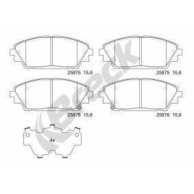 Compre Pastilhas de travão da BRECK 25875 00 701 00 a um preço baixo por 33,75 €