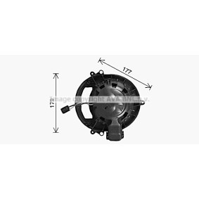 Achetez des Moteur électrique, pulseur d'air d'habitacle PRASCO BW8611 à prix pour 152,51 €