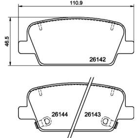 Acquista Kit pastiglie freni da HELLA 8DB 355 040-081 a buon mercato per soli 54,53 €