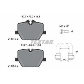 Acquista Kit pastiglie freni da TEXTAR 2147401 a buon mercato per soli 73,28 €