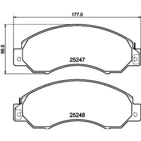Bremsbeläge MDB4041 für NISSAN