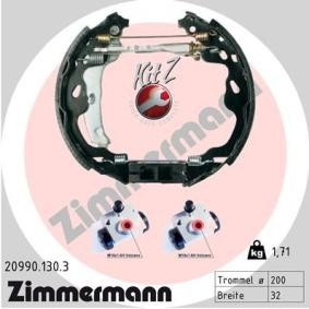 Acquista Kit freno, Freno a tamburo da ZIMMERMANN 20990.130.3 a buon mercato per soli 129,69 €