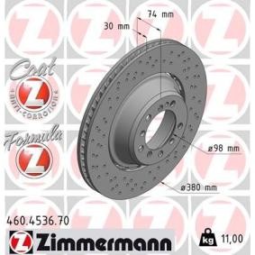 Bremsscheibe für PORSCHE von ZIMMERMANN