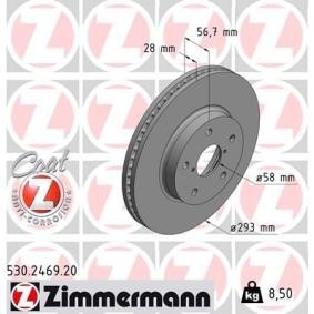 Bremsscheibe für SUBARU von ZIMMERMANN
