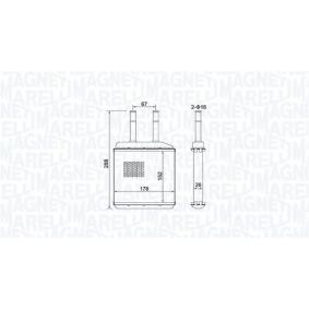 Acquista Scambiatore calore per riscaldamento abitacolo da MAGNETI MARELLI 350218420000 a buon mercato per soli 37,55 €