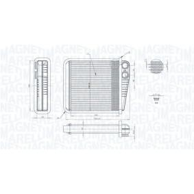 Compre Permutador de calor, aquecimento do habitáculo da MAGNETI MARELLI 350218423000 a um preço baixo por 49,33 €