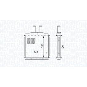 Acquista Scambiatore calore per riscaldamento abitacolo da MAGNETI MARELLI 350218432000 a buon mercato per soli 38,51 €