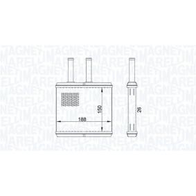 Acquista Scambiatore calore per riscaldamento abitacolo da MAGNETI MARELLI 350218437000 a buon mercato per soli 35,02 €