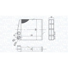 Wärmetauscher, Innenraumheizung 350218440000