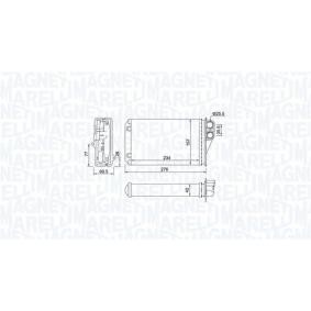 Compre Permutador de calor, aquecimento do habitáculo da MAGNETI MARELLI 350218461000 a um preço baixo por 29,00 €