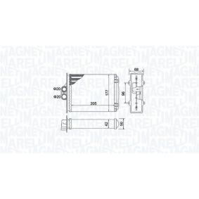 Compre Permutador de calor, aquecimento do habitáculo da MAGNETI MARELLI 350218482000 a um preço baixo por 44,67 €