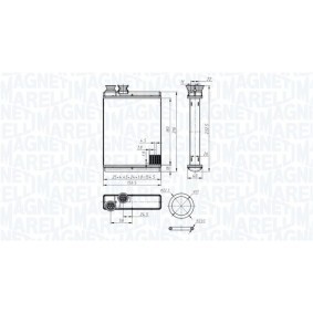 Acquista Radiatore riscaldamento da MAGNETI MARELLI online per C3 II Van / Hatchback (SC) a prezzi moderati