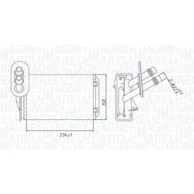 Compre Permutador de calor, aquecimento do habitáculo da MAGNETI MARELLI 350218492000 a um preço baixo por 24,87 €