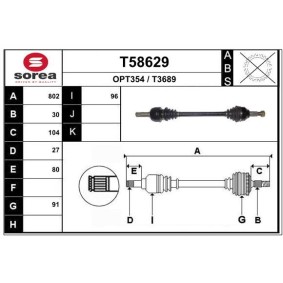 Antriebswelle T58629